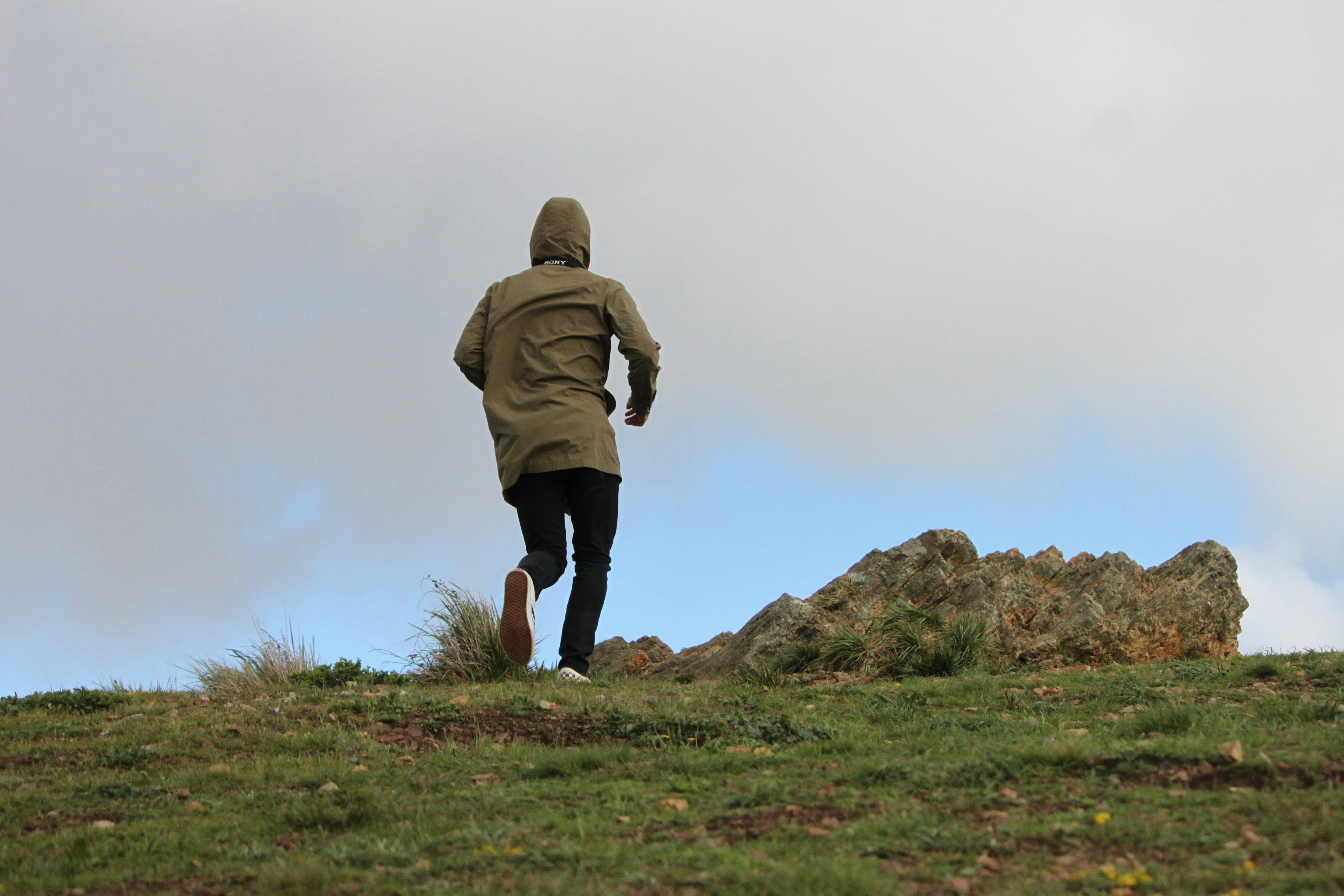 running uphill